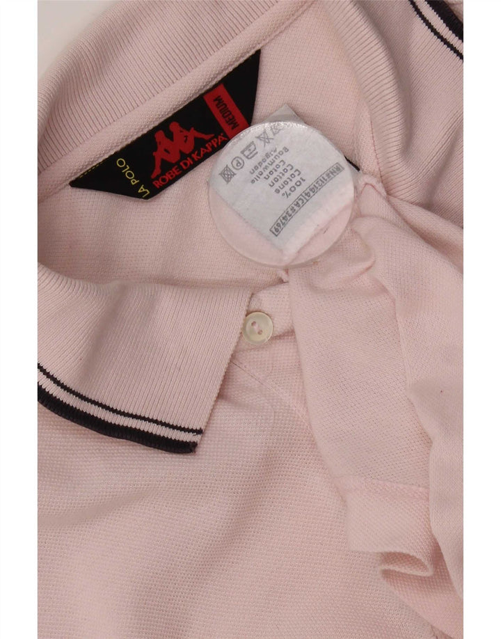 Polo Kappa Uomo Cotone Rosa Medio