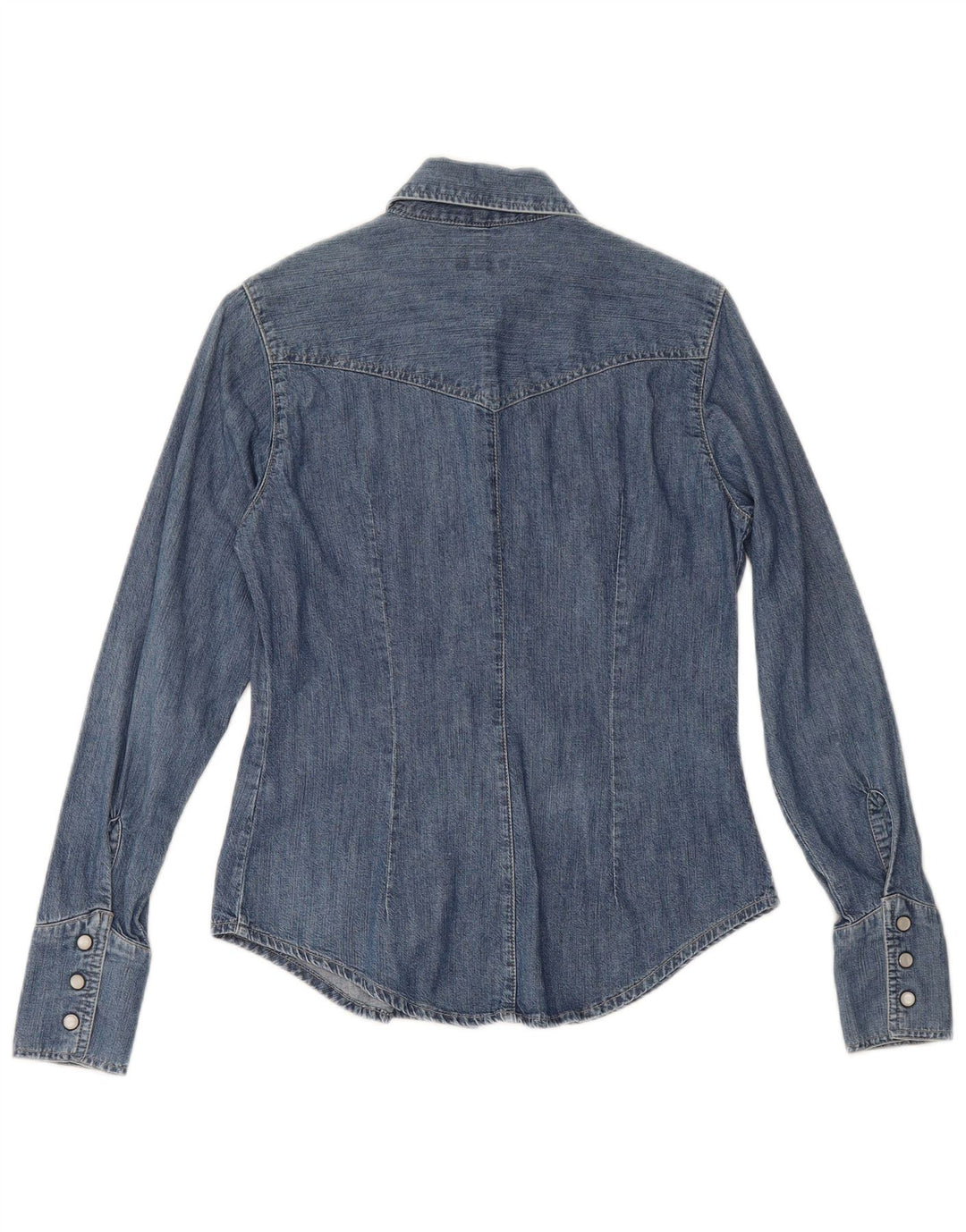 Camicia di jeans da donna CARRERA UK 10 piccola in cotone blu