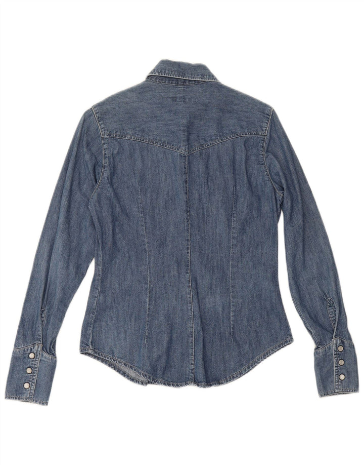 Camicia di jeans da donna CARRERA UK 10 piccola in cotone blu