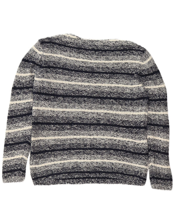 Jack & Jones Maglione da uomo con scollo a barca XL in cotone a righe blu navy