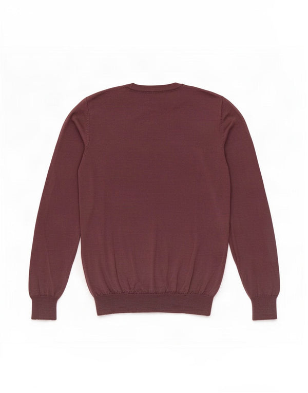 Maglione Trussardi Uomo Girocollo Maglione Large Viola in Lana Vergine