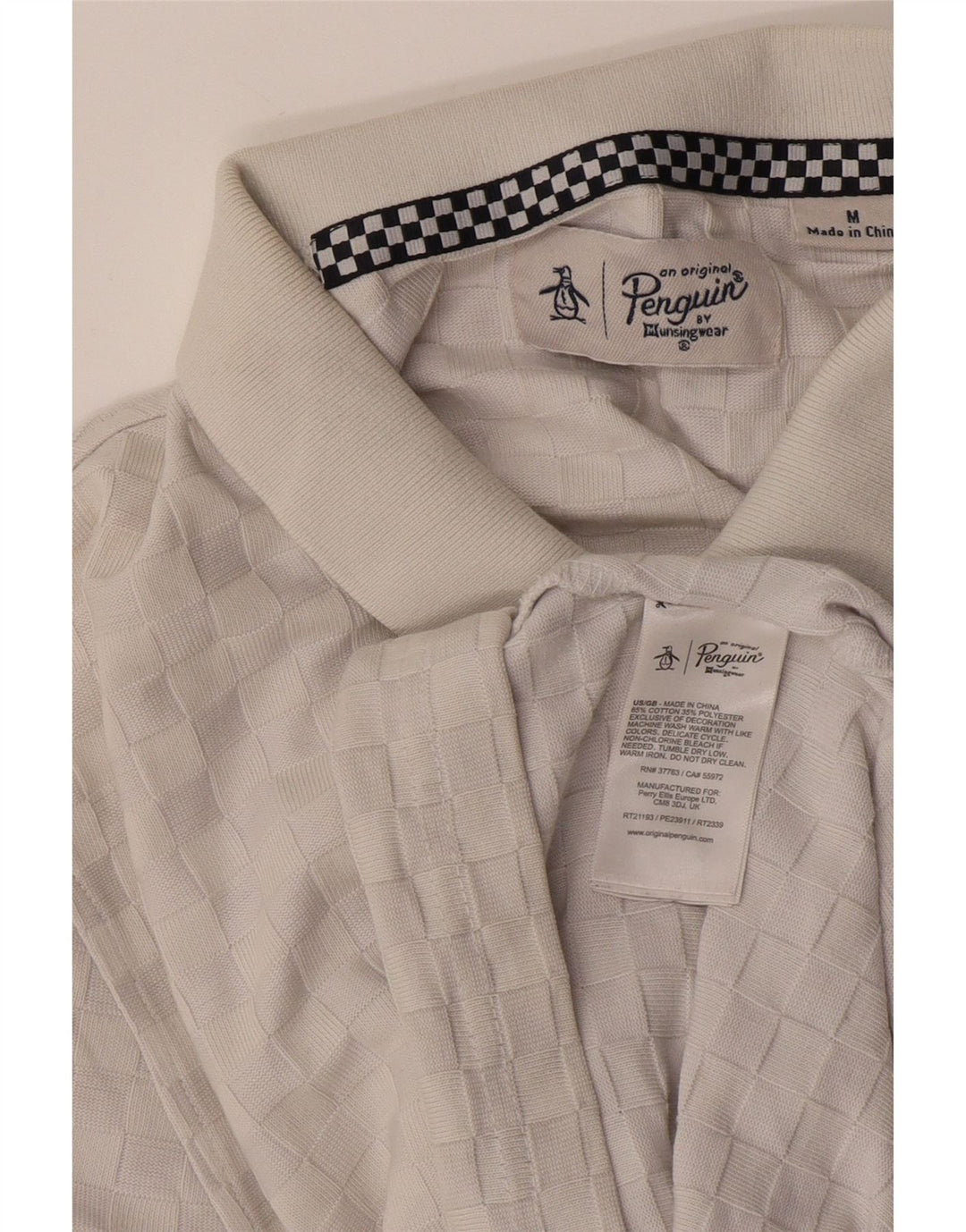 Polo da uomo Penguin in cotone grigio medio