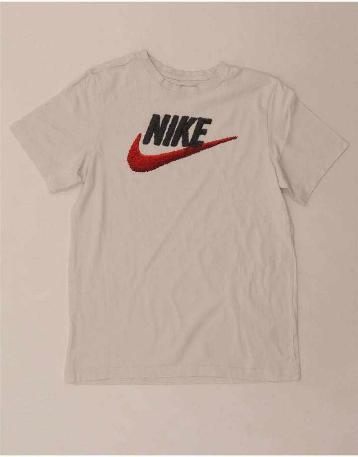 NIKE Mens Graphic T-Shirt Top Medium White Cotton Vintage Nike and Second-Hand Nike from Messina Hembry 