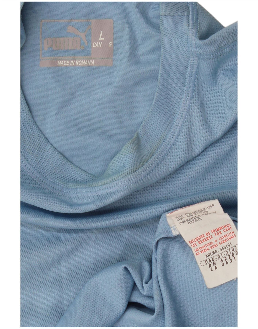 PUMA T-shirt da uomo Top grande blu in poliestere