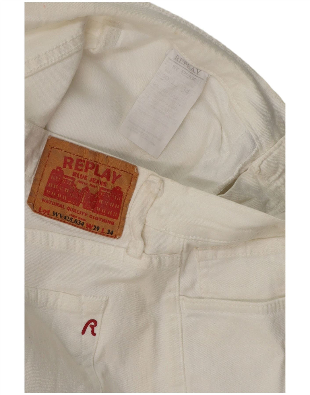 REPLAY Jeans bootcut da donna W29 L30 bianchi