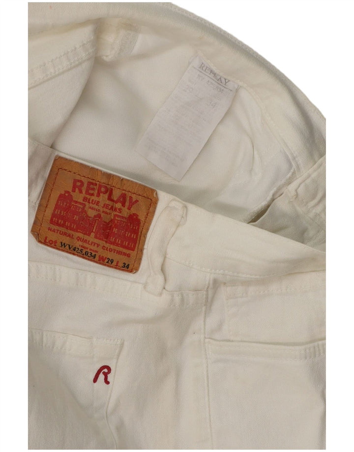 REPLAY Jeans bootcut da donna W29 L30 bianchi