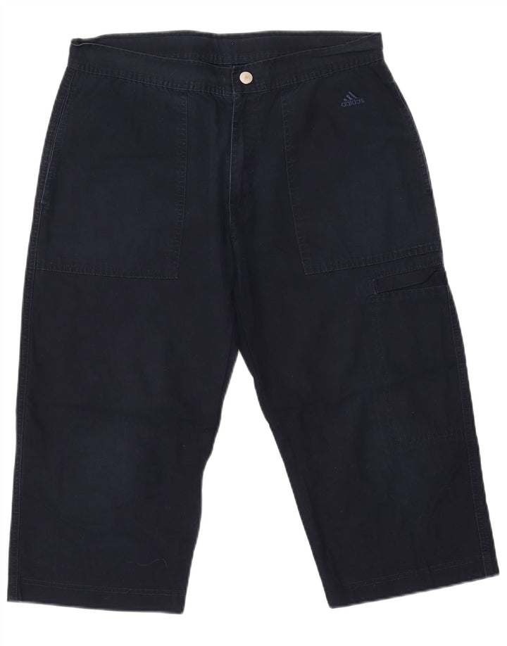 Pantaloncini bermuda cargo da uomo ADIDAS UK 38/40 medio W33 cotone blu navy