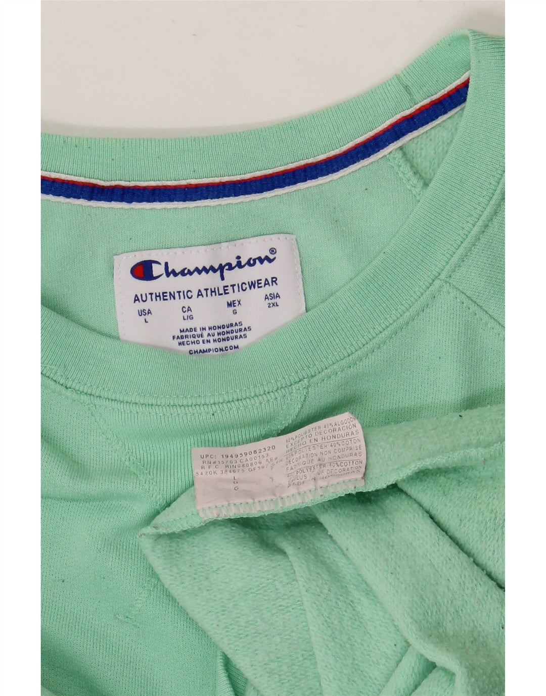 CHAMPION Felpa da uomo Maglione grande in cotone verde