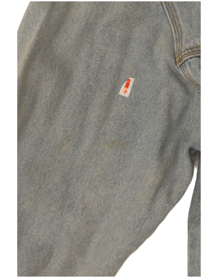 Giacca di jeans vintage da donna UK 16 grande cotone blu