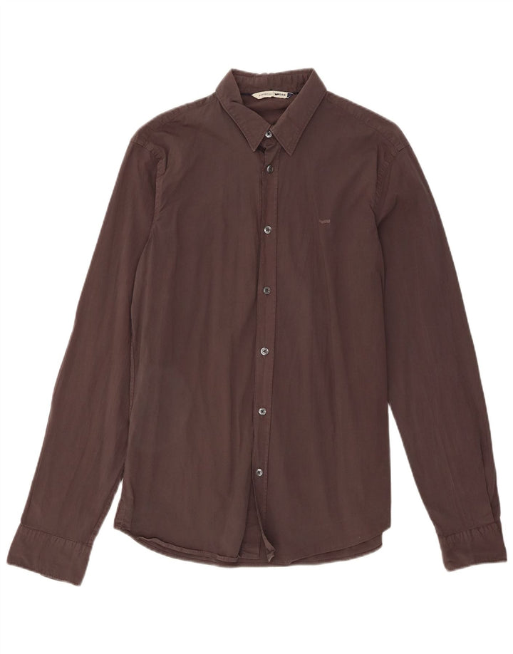 Camicia Uomo Gas Cotone Grigio Medio