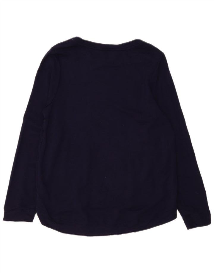 Felpa oversize con grafica da donna Oasis UK 10 Small Blu Navy