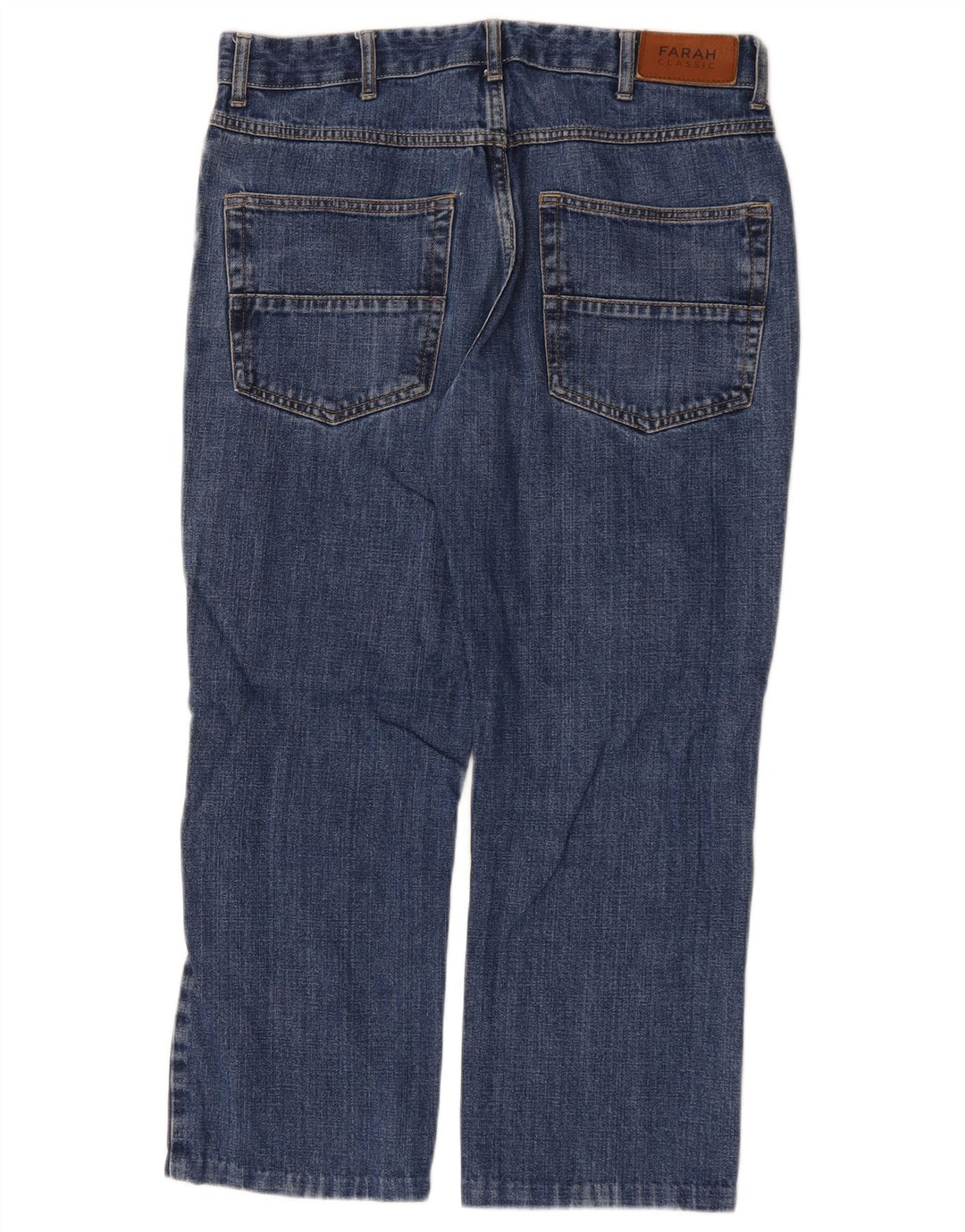 Jeans corti vestibilità classica da donna Farah W32 L24 cotone blu