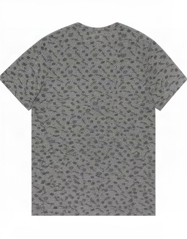 T-shirt grafica da uomo Santa Cruz Top in poliestere grigio medio