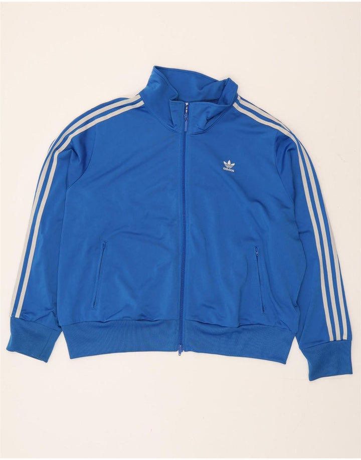 Giacca da ginnastica oversize da donna Adidas UK 28/30 3XL poliestere blu