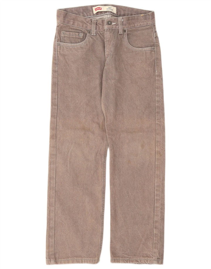 Jeans dritti regolari 505 da donna Levi's W25 L25 cotone grigio