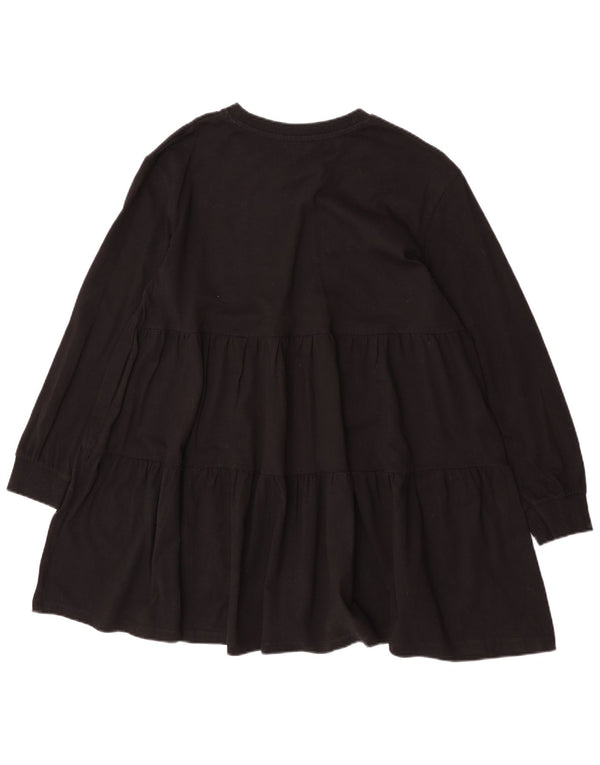 Abito a strati a maniche lunghe da donna Zara UK 14 medio nero
