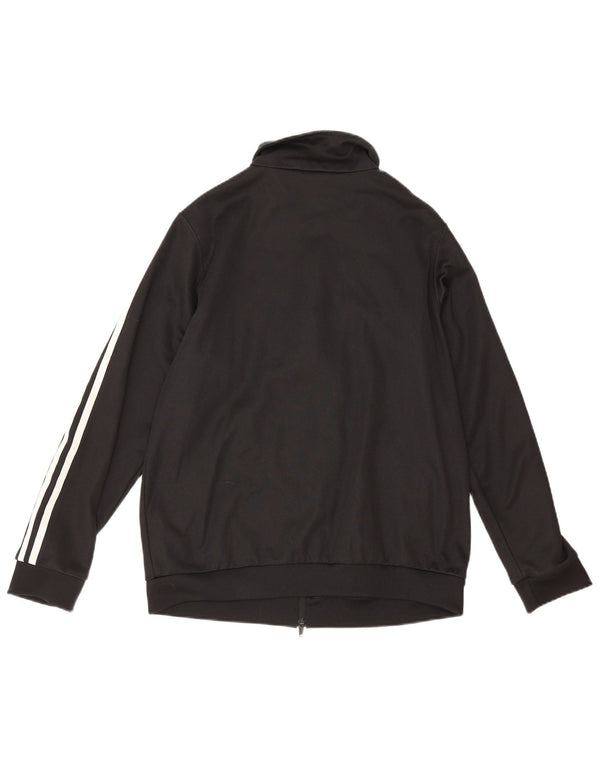 Giacca da ginnastica da donna Adidas UK 12 media cotone nero