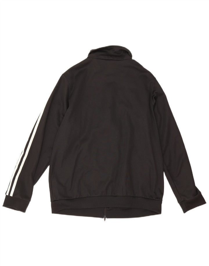 Giacca da ginnastica da donna Adidas UK 12 media cotone nero