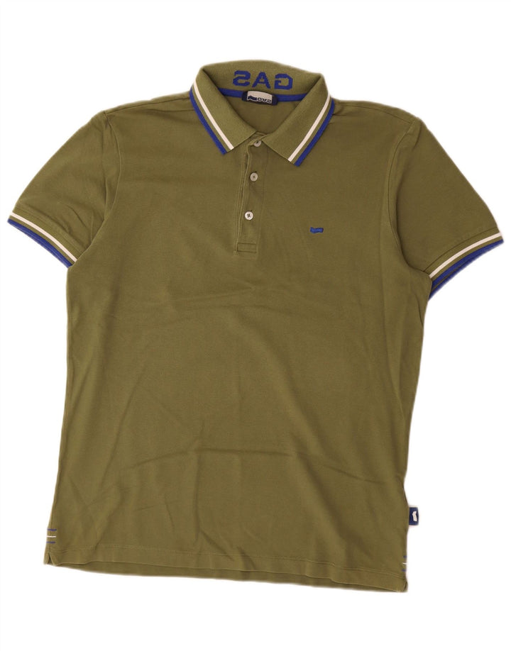 Polo da uomo Gas Large in cotone kaki