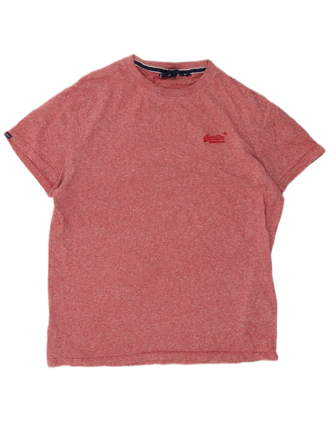 T-shirt da uomo Superdry Top XL in cotone chiazzato rosso