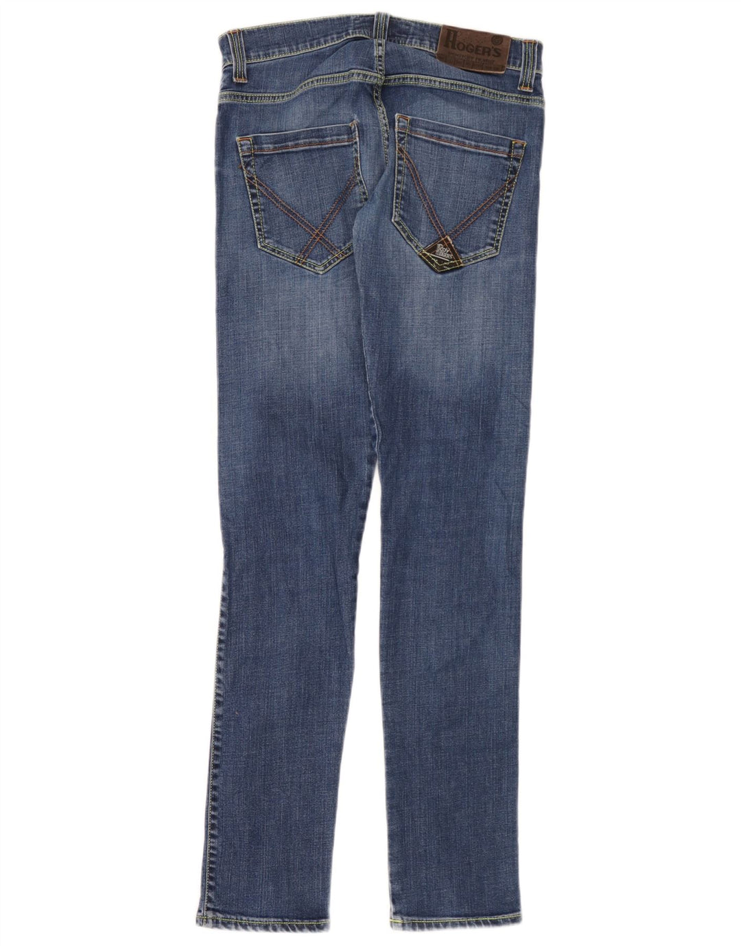 Jeans slim da donna Roy Rogers W30 L34 cotone blu