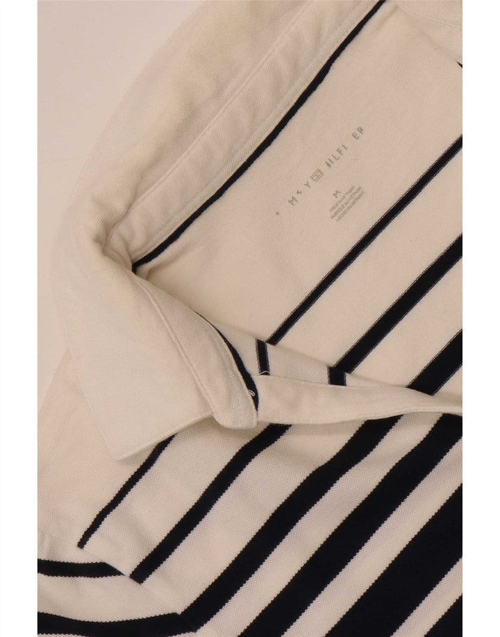 Polo da donna Tommy Hilfiger UK 14 medio blu navy a righe