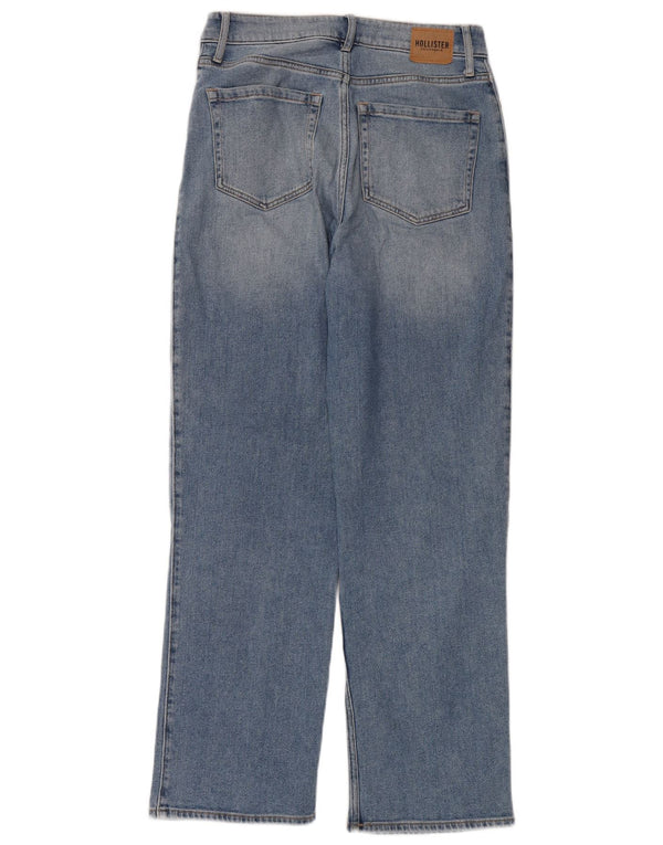 Jeans Hollister Dad Straight da donna a vita alta US 7 Medium W28 L31 Blu