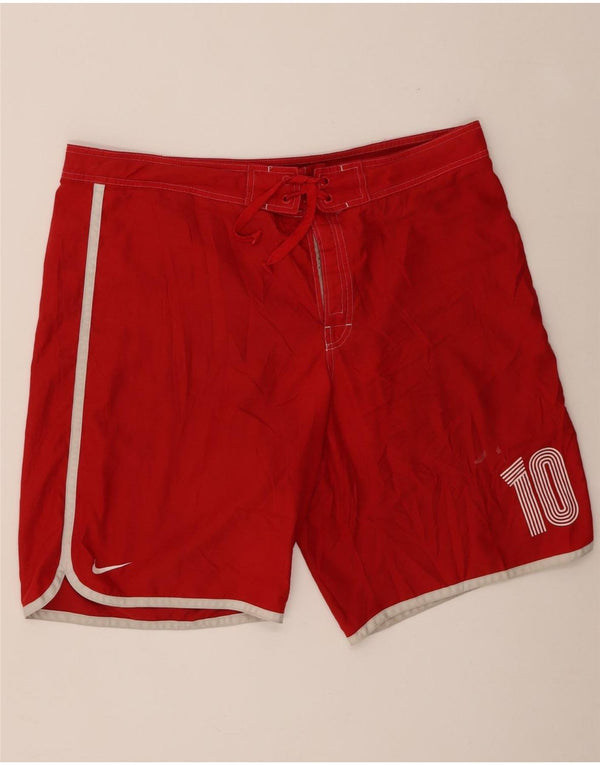 Costume da bagno grafico da uomo Nike XL rosso poliestere