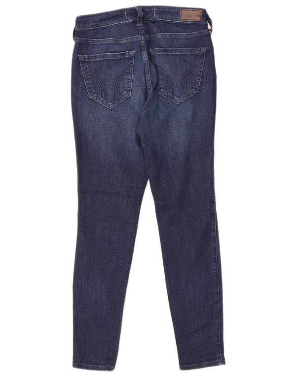 Jeans skinny Hollister Curvy a vita alta da donna US 4 Small W27 L28 Blu navy