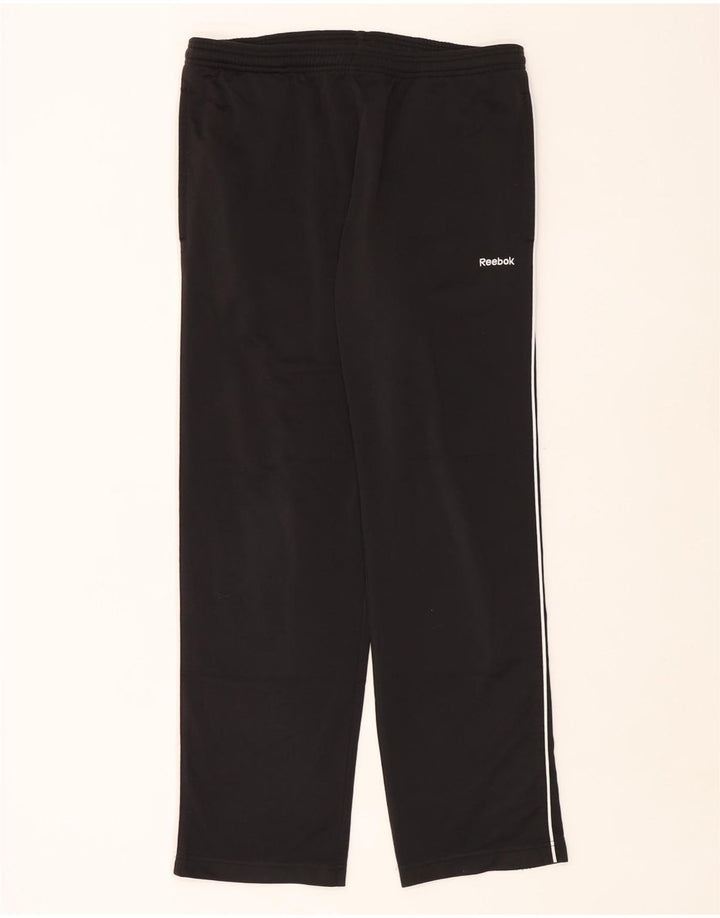 Pantaloni da tuta da uomo Reebok Small neri in poliestere