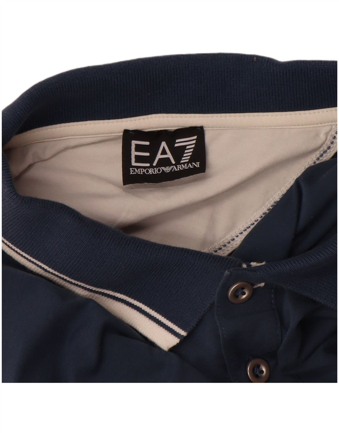 Polo Uomo EMPORIO ARMANI 3XL Cotone Colourblock Blu