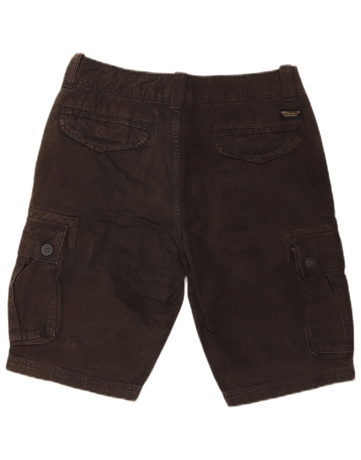 Pantaloncini cargo da uomo Superdry W30 in cotone marrone medio