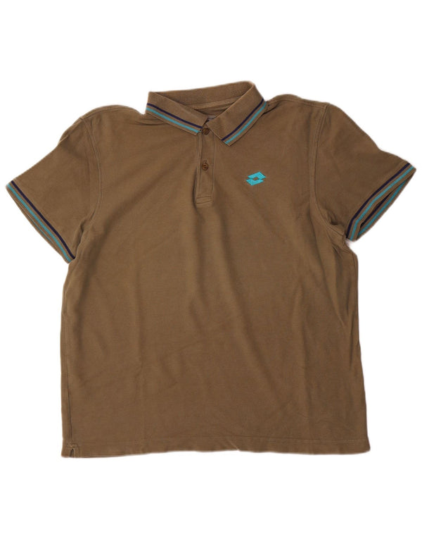 Polo da uomo Lotto Medium Khaki