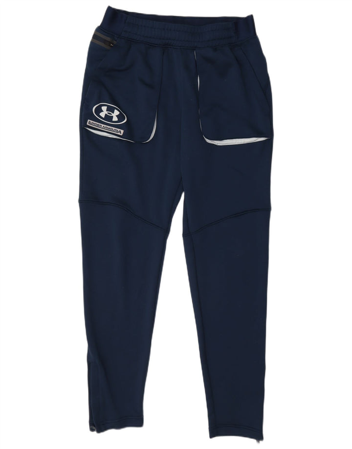 Pantaloni da tuta con grafica da uomo Under Armour medio blu navy poliestere