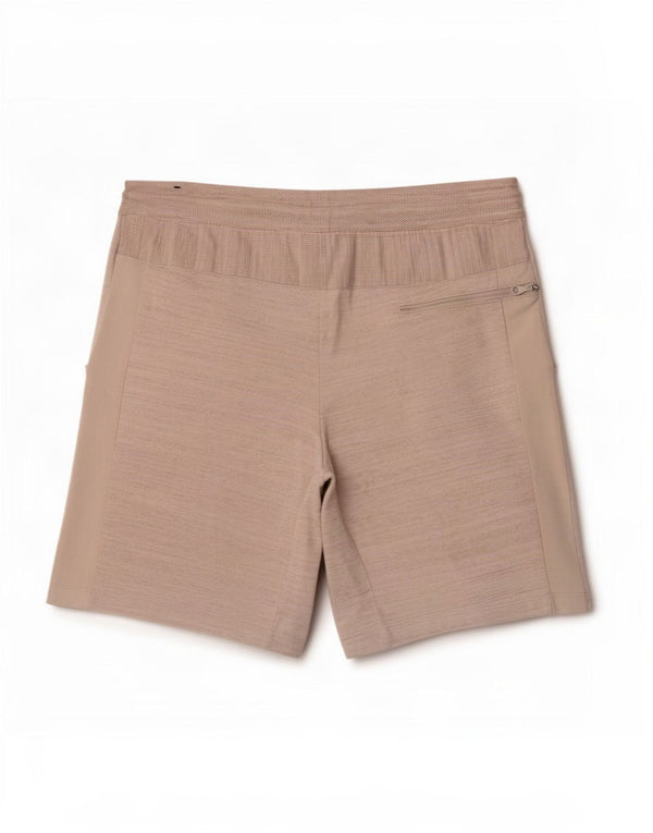 Nike Mens Sport Shorts Small Beige Flecked Cotton