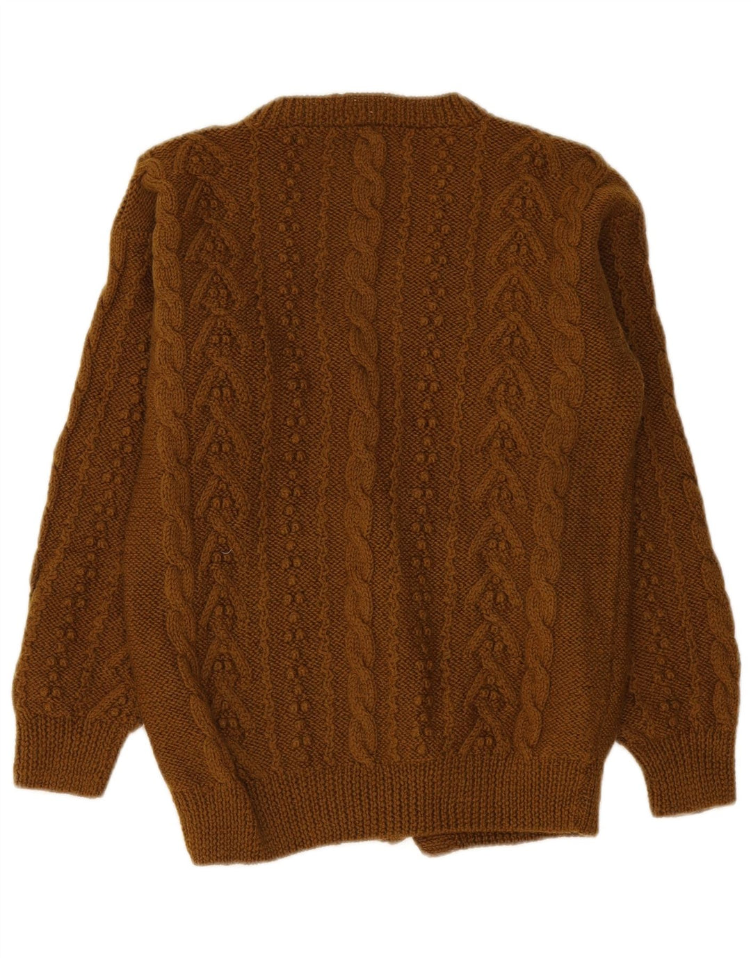 Maglione cardigan da donna Balloon UK 10 piccolo lana kaki