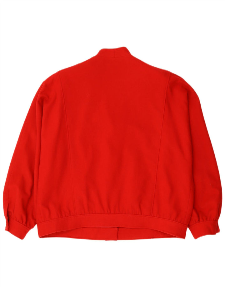 Giubbotto bomber oversize da donna vintage UK 20 2XL rosso