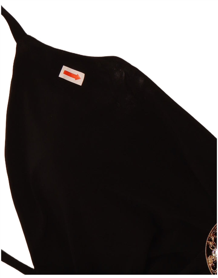 Joseph Ribkoff Canotta da donna con volant sul davanti UK 16 Grande poliestere nero
