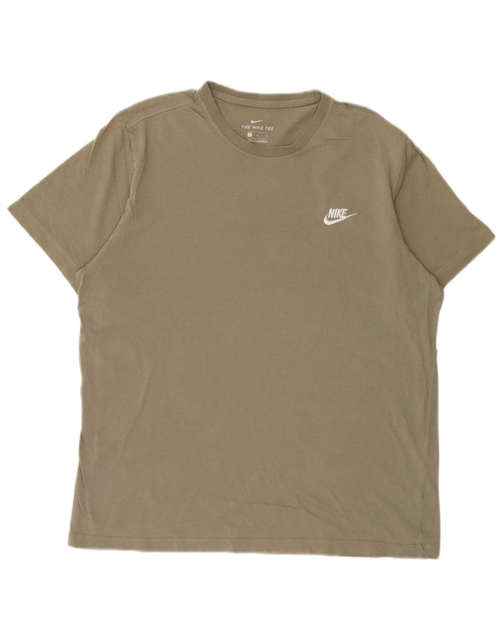 T-shirt da uomo Nike Top Large in cotone kaki