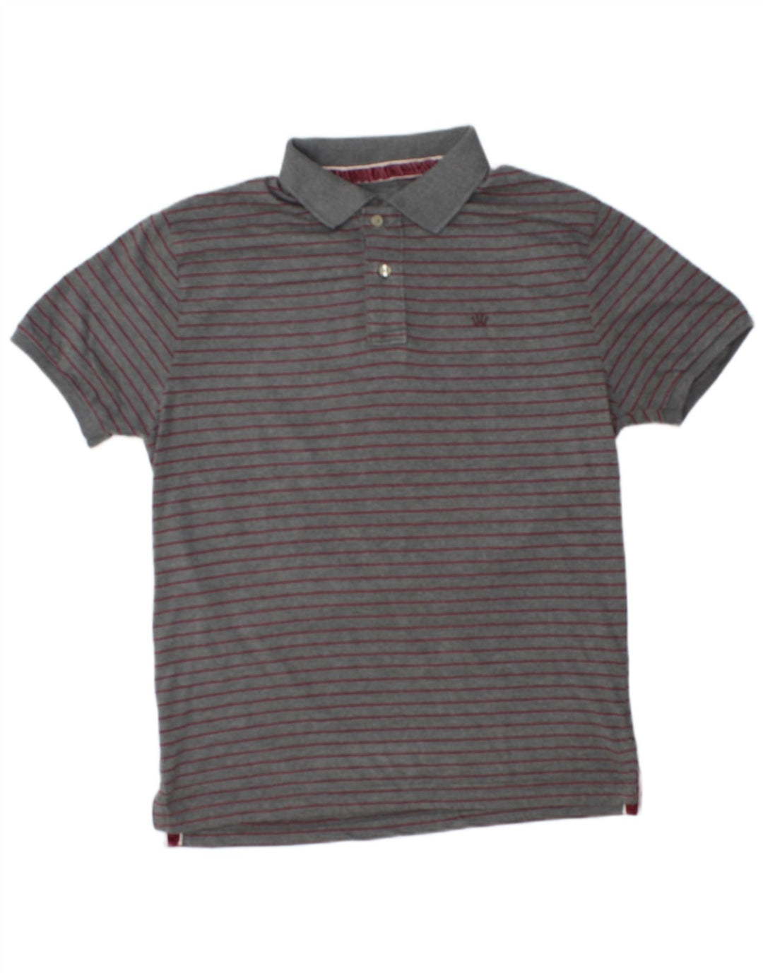 Polo da uomo Scout 2XL in cotone a righe grigie