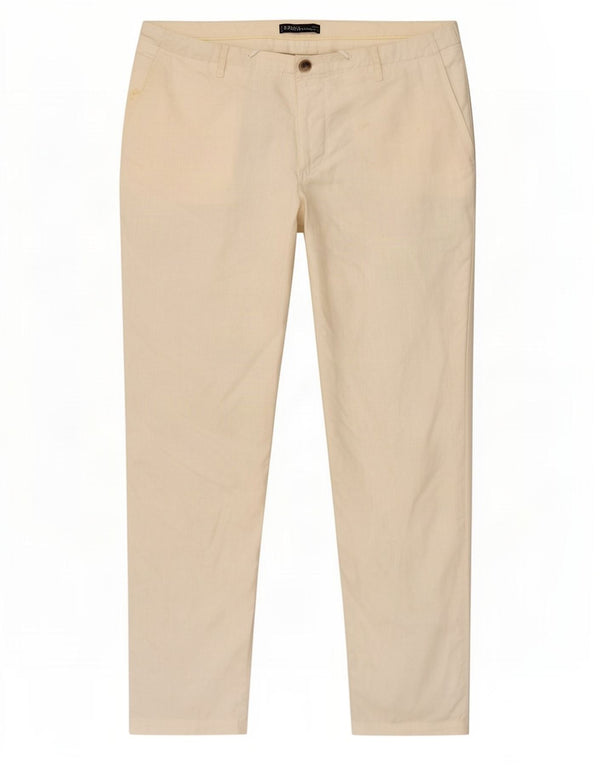 Pantaloni chino slim da uomo Zara XL W34 L31 bianchi