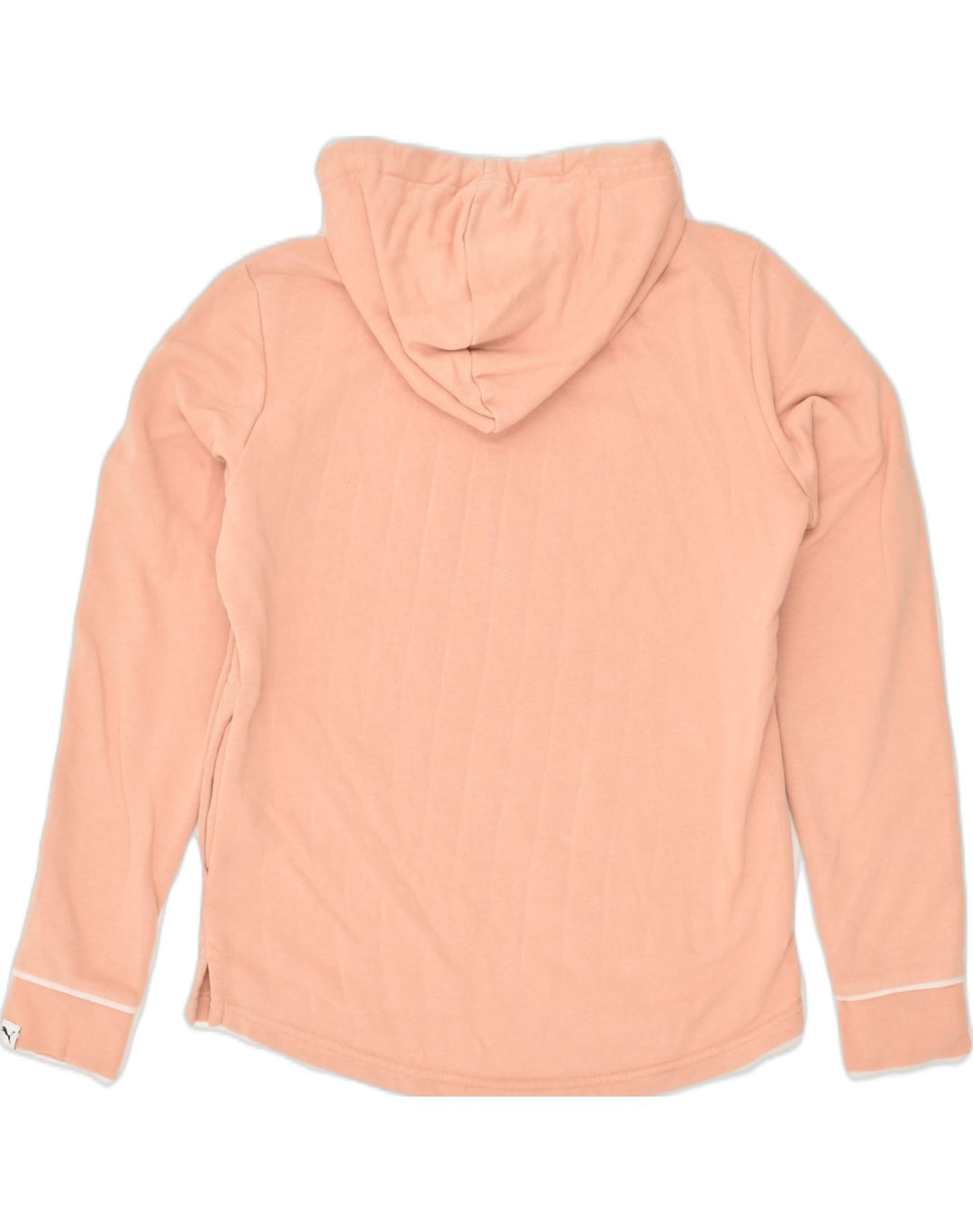 PUMA Womens Graphic Hoodie Jumper UK 10 Small  Orange Cotton | Vintage Puma | Thrift | Second-Hand Puma | Used Clothing | Messina Hembry 