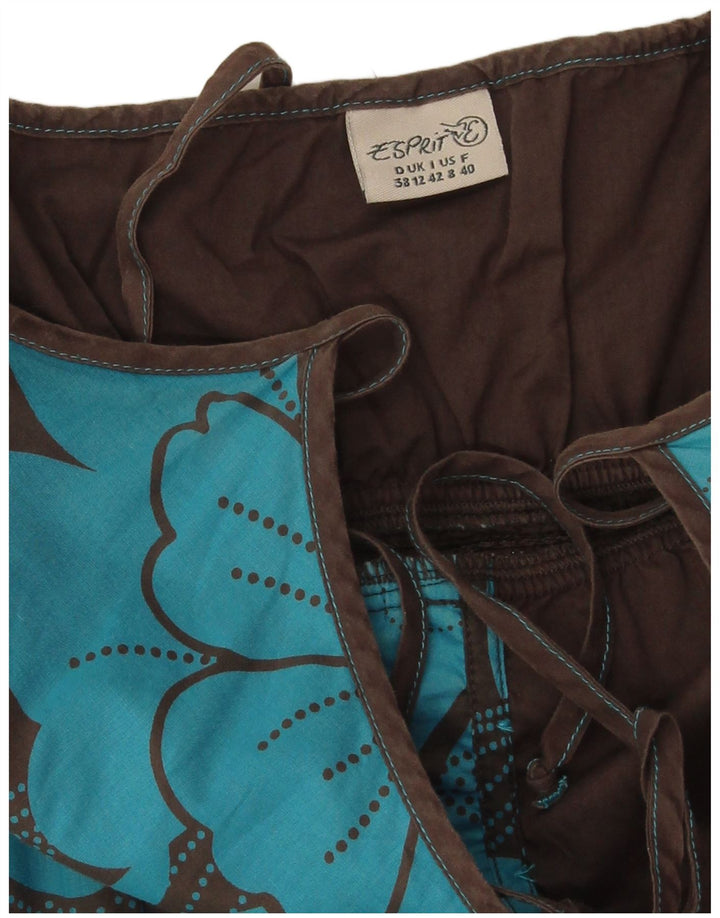 Abito sottoveste da donna Esprit UK 12 Cotone floreale nero medio