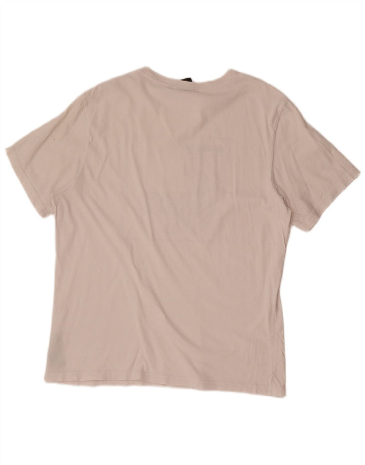 Barbour Uomo T-shirt grafica su misura Top Large in cotone bianco