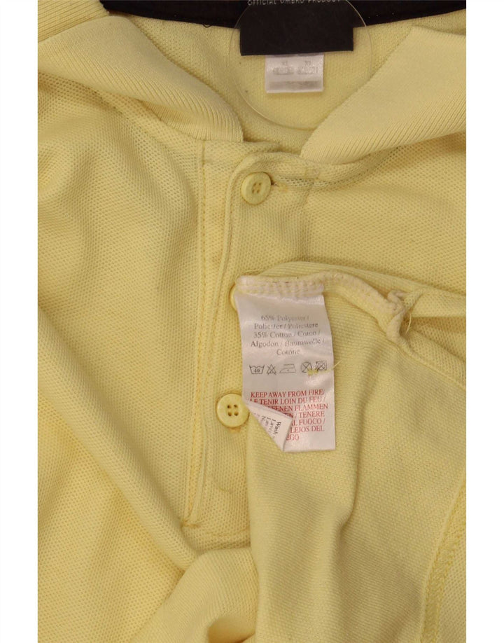 Polo da uomo Umbro XL in poliestere giallo