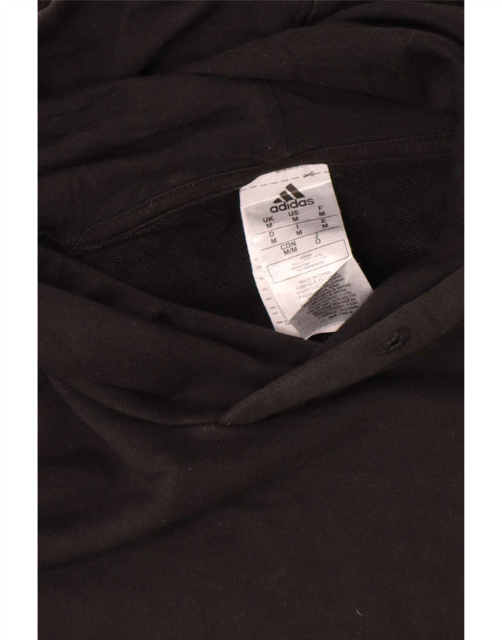 Felpa con cappuccio da uomo Adidas Medium in cotone nero