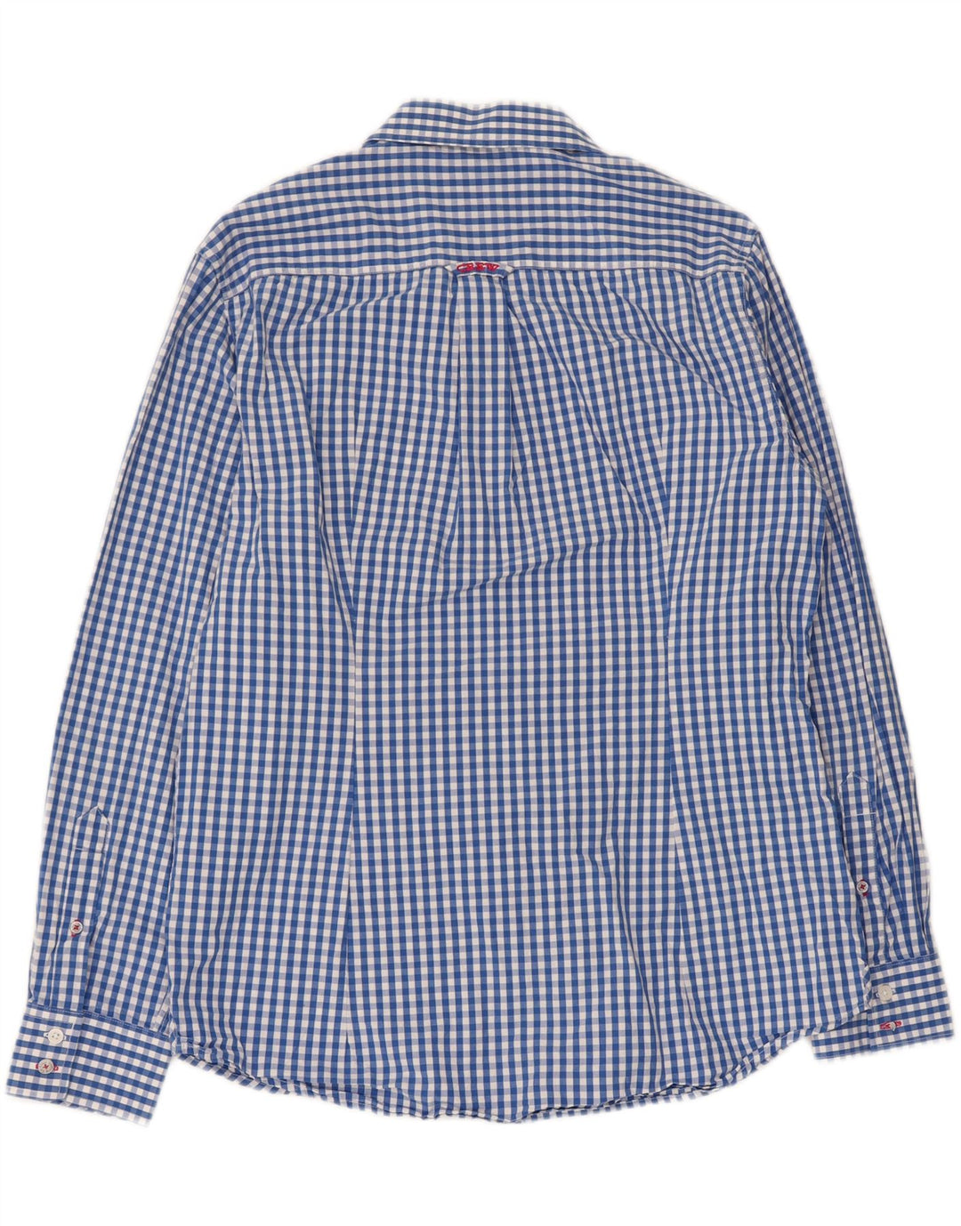 Crew Clothing Camicia da uomo dalla vestibilità classica, grande in cotone a quadretti blu