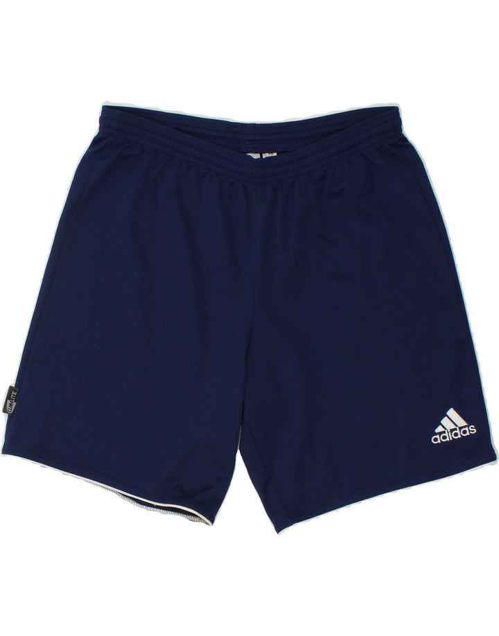 ADIDAS Mens Climalite Sport Shorts Medium Navy Blue Polyester Vintage Adidas and Second-Hand Adidas from Messina Hembry 