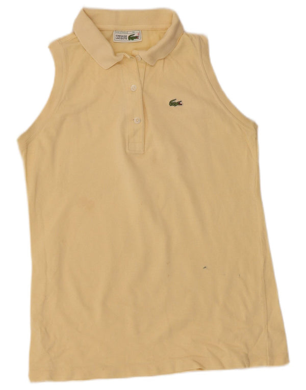 Polo senza maniche da donna Lacoste taglia 44 grande gialla