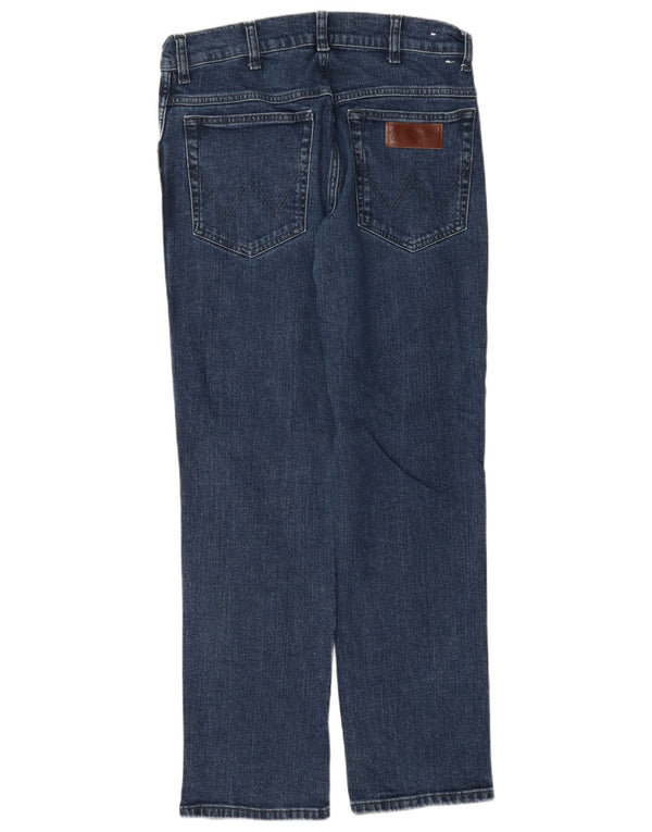 Jeans dritti da uomo Wrangler Texas W32 L30 cotone blu navy